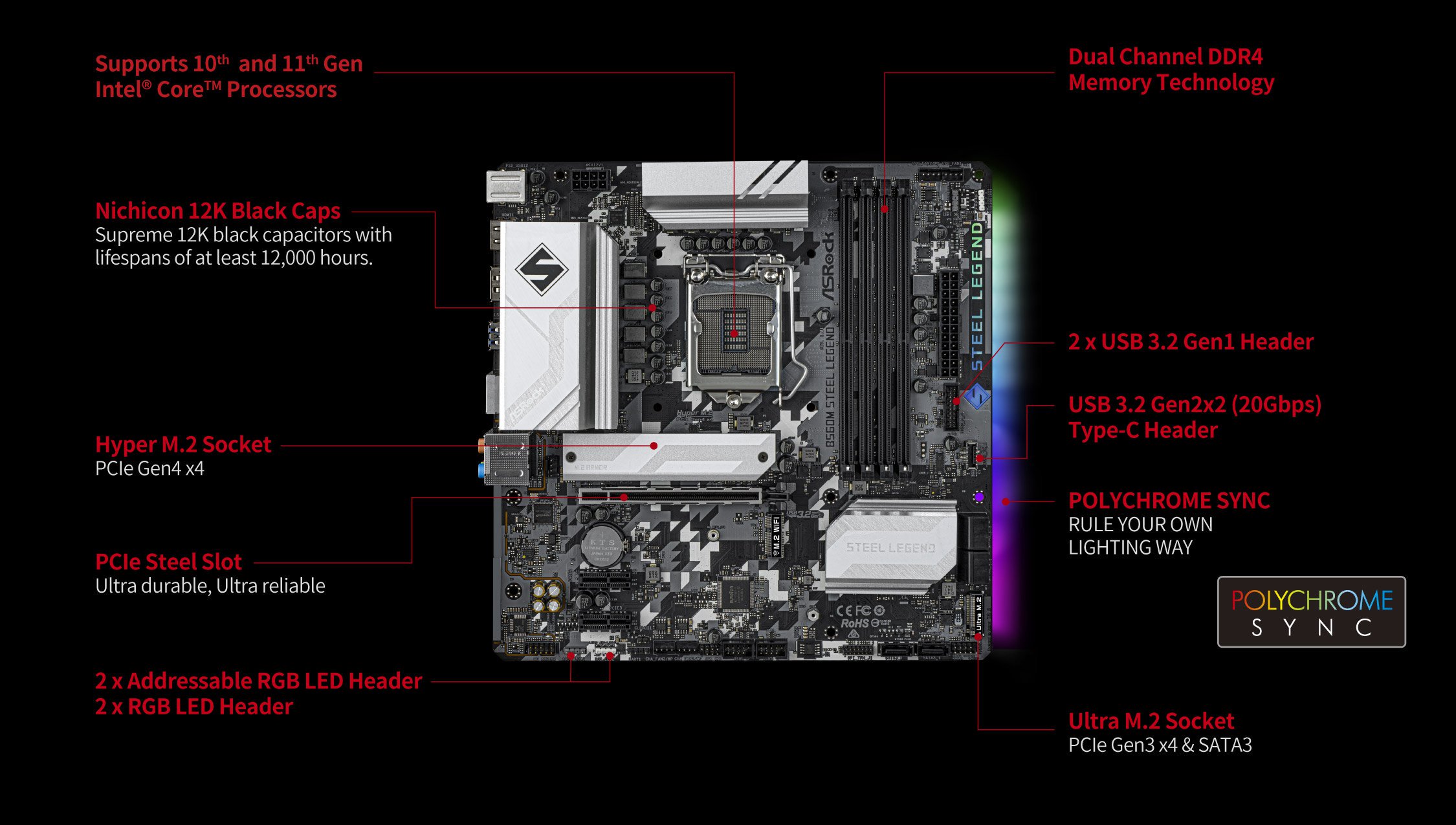 ASRock > B560M Steel Legend